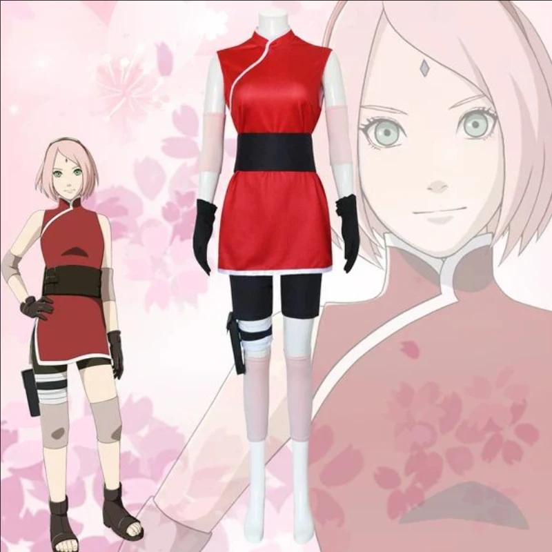Event & Party Supply Photos - Sakura Haruno Cosplay Complete Ninja Skirt