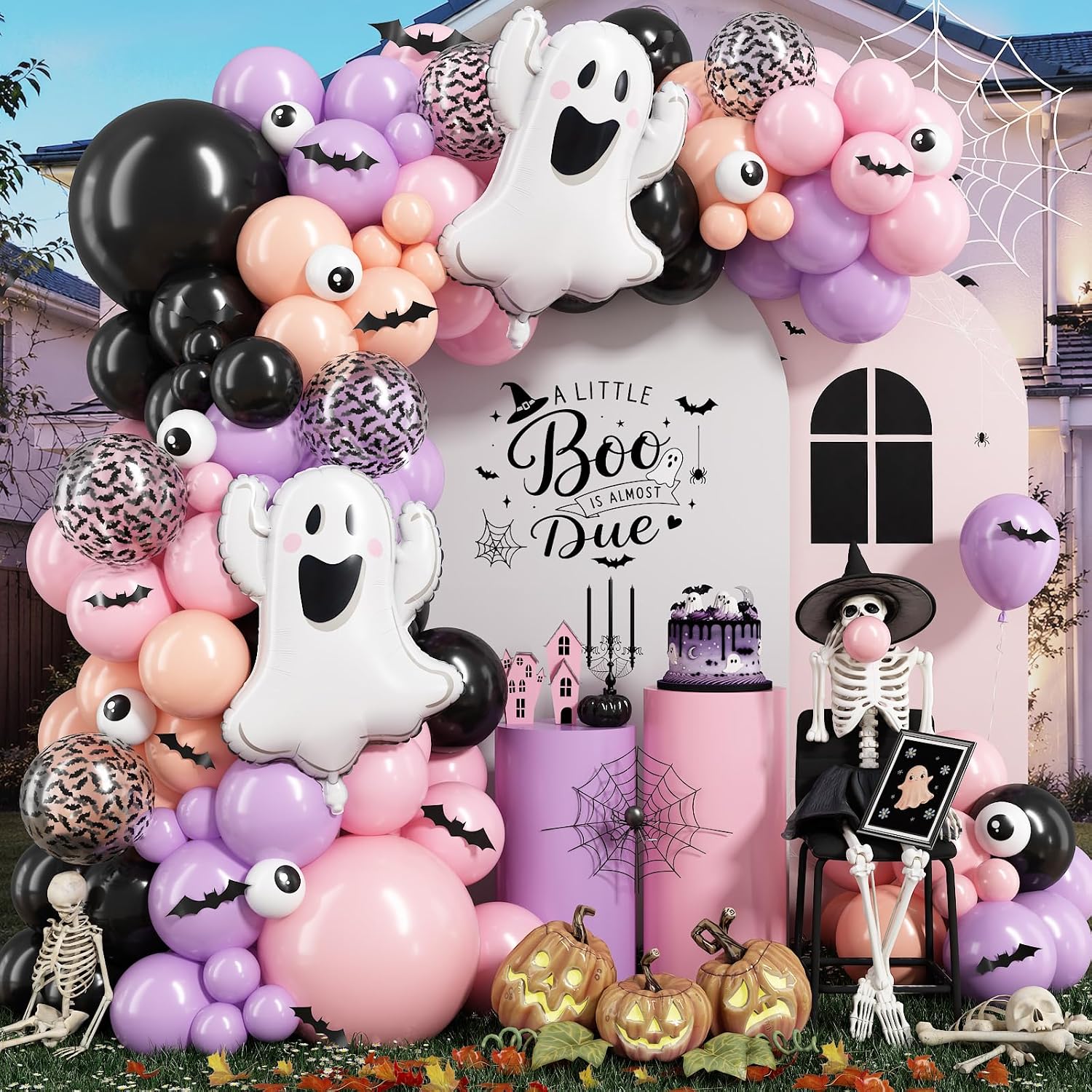 Balloon Arch Kit - Halloween Balloons Garland Arch Kit with