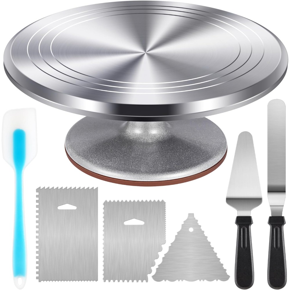 Aluminium Cake Turntable Set w - đánh giá và giá Cupcake Stand Tier