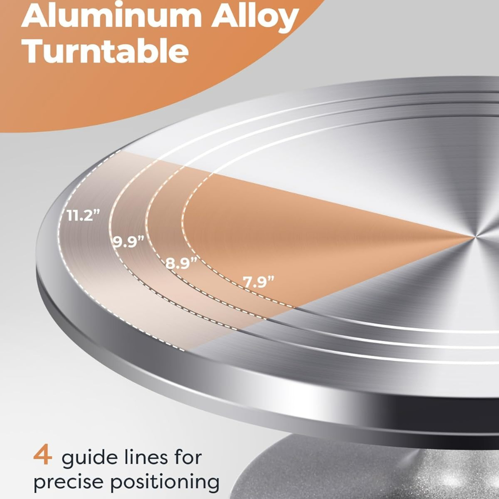 Aluminium Cake Turntable Set w - đánh giá và giá Cupcake Stand Tier