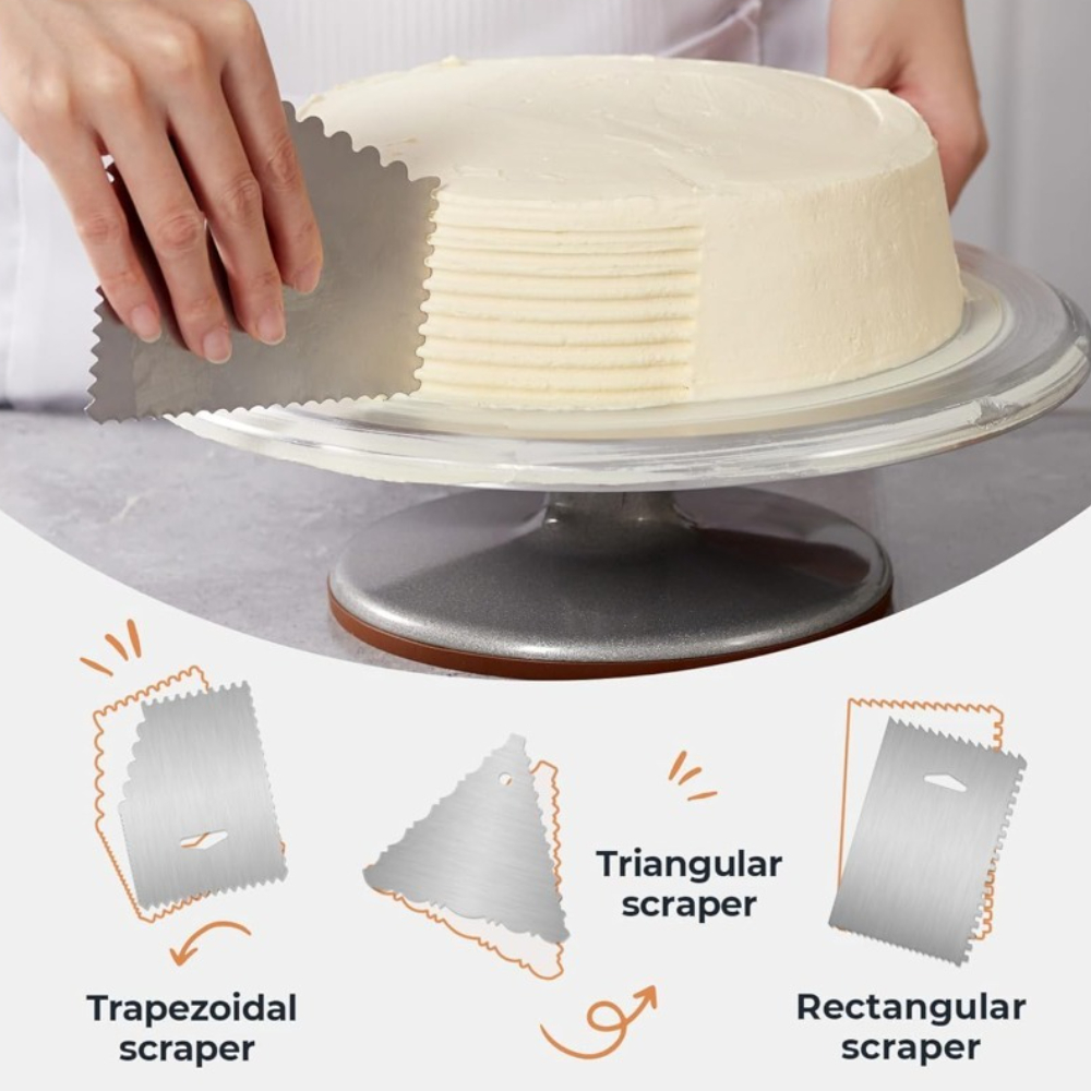 Aluminium Cake Turntable Set w - đánh giá và giá Cupcake Stand Tier
