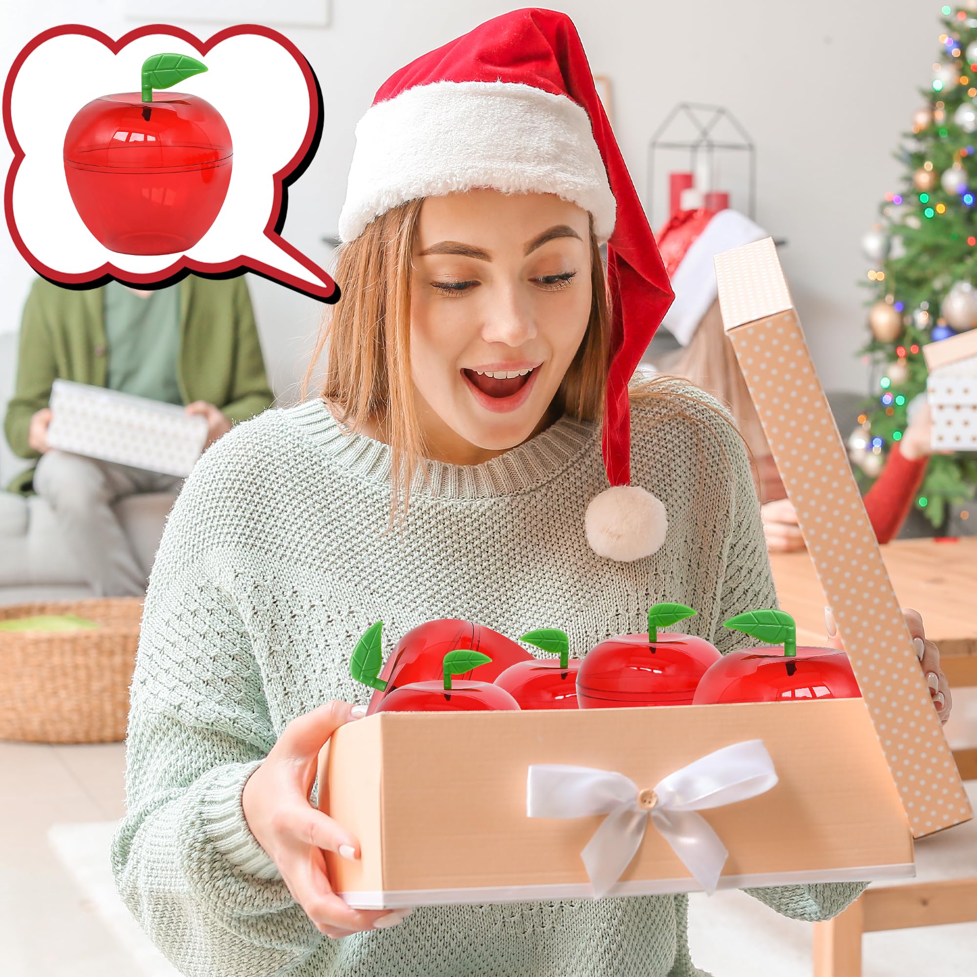 5/10pcs Apple Containers Snow  - đánh giá và giá Event Party Box