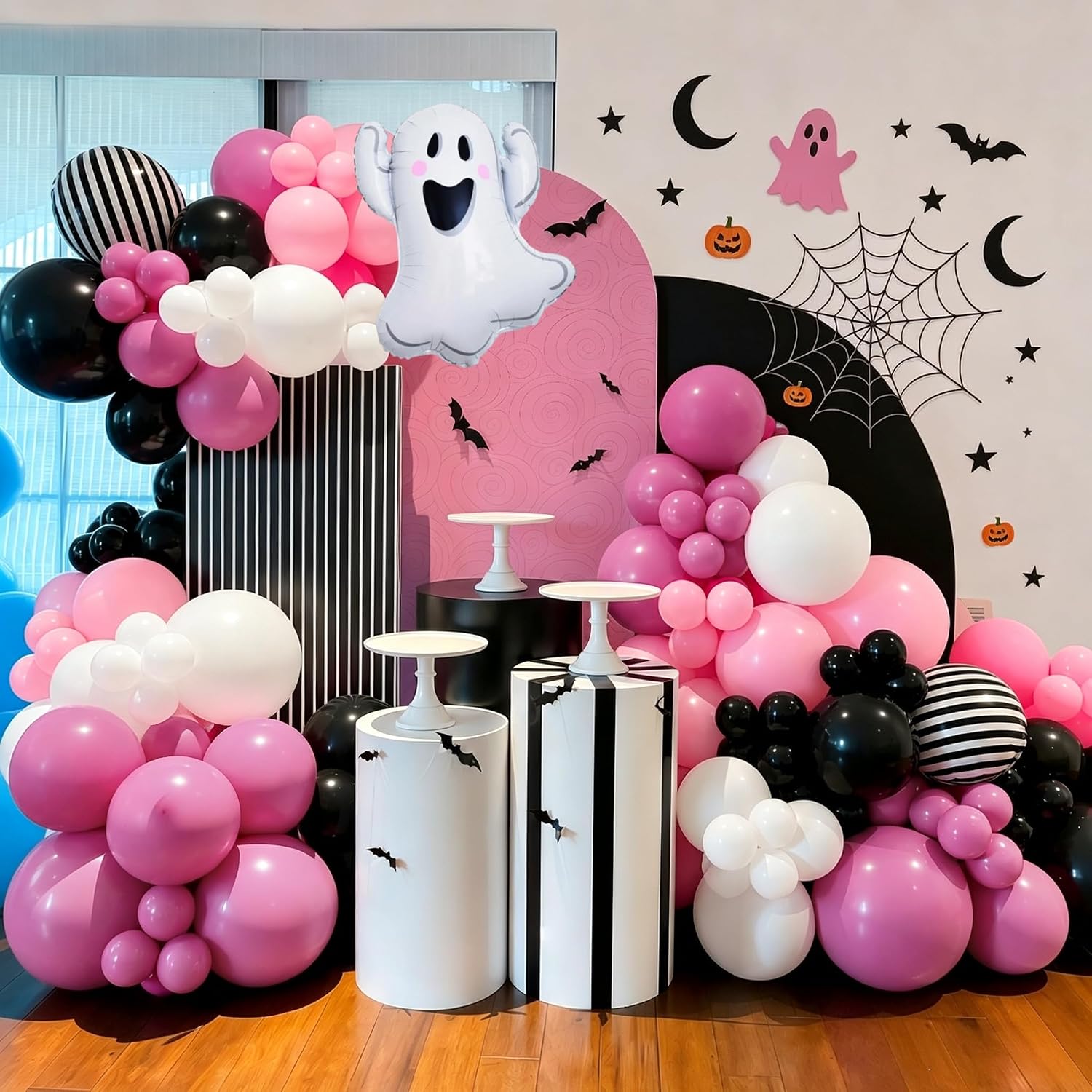 Cute Ghost Halloween Balloons  - đánh giá và giá Balloon Arch Kit