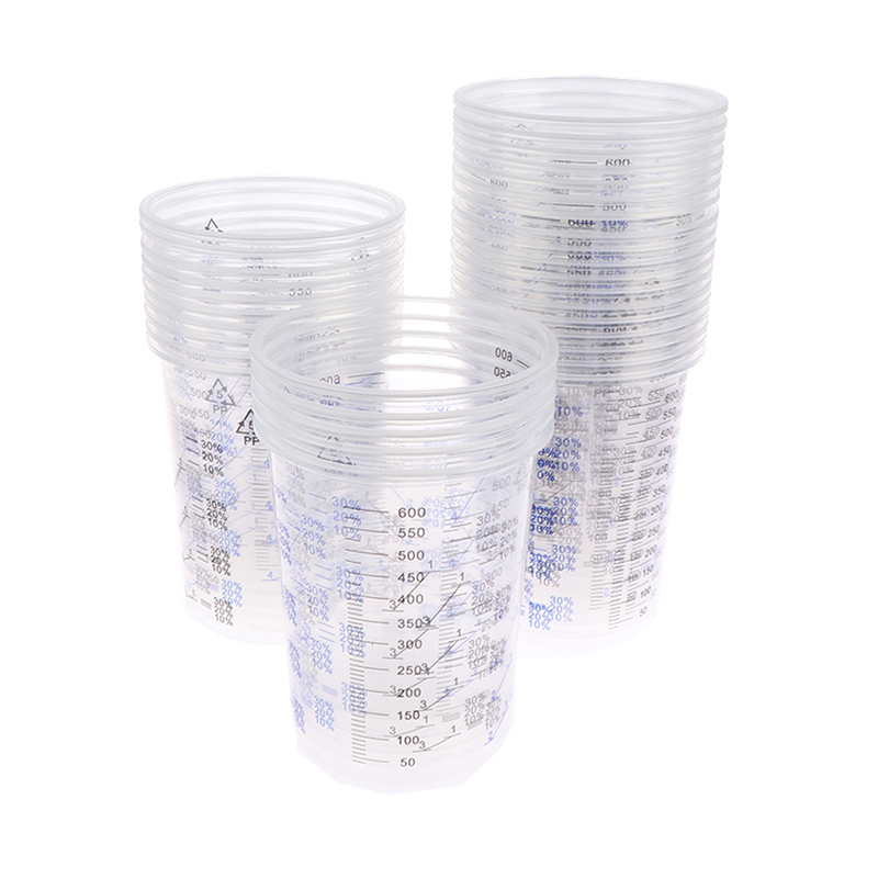 50PCS 600ml Calibrated Plastic - đánh giá và giá Plastic Cup 50Pcs
