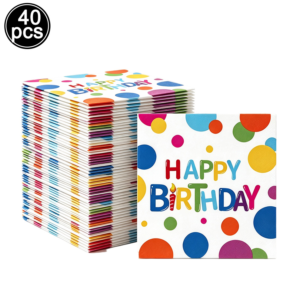 Colorful Polka Dot Happy Birth - đánh giá và giá Paper Straw Color