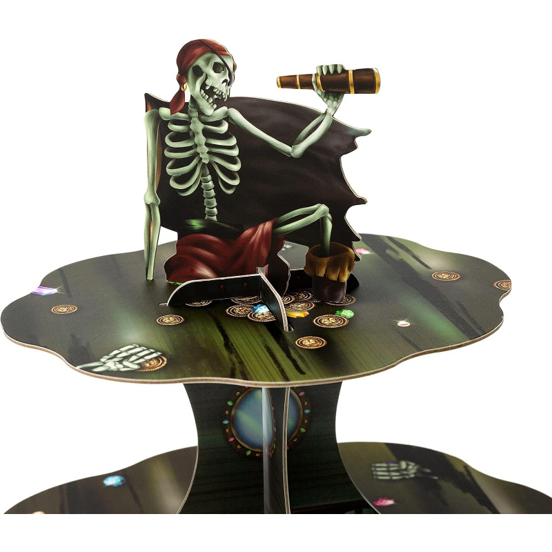 Skull Pirate Cupcake Stand Tie - đánh giá và giá Cupcake Stand Tier
