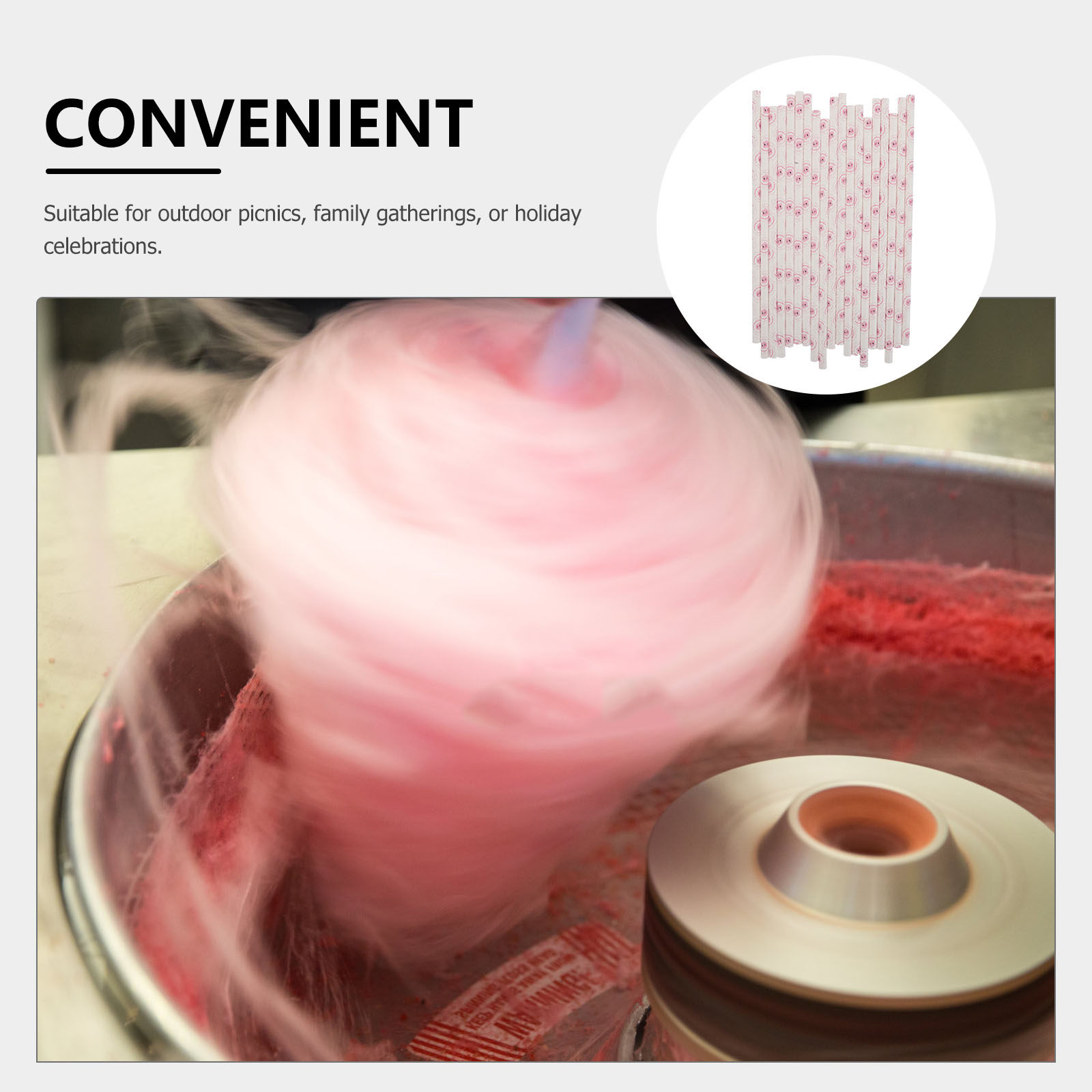 50Pcs Cotton Candy Paper Rods  - đánh giá và giá Cotton Candy Cone