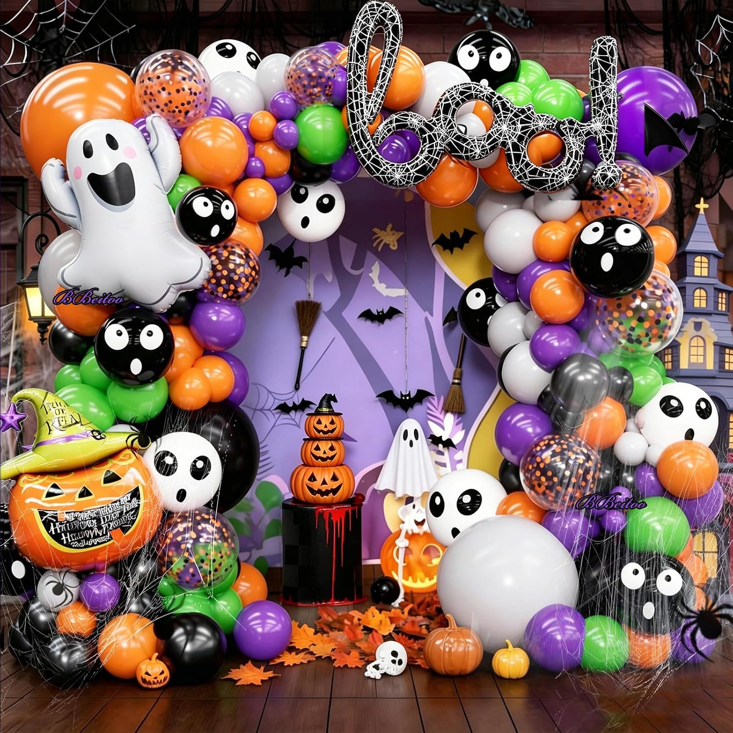 184Pcs Halloween Balloon Arch  - đánh giá và giá Balloon Arch Kit