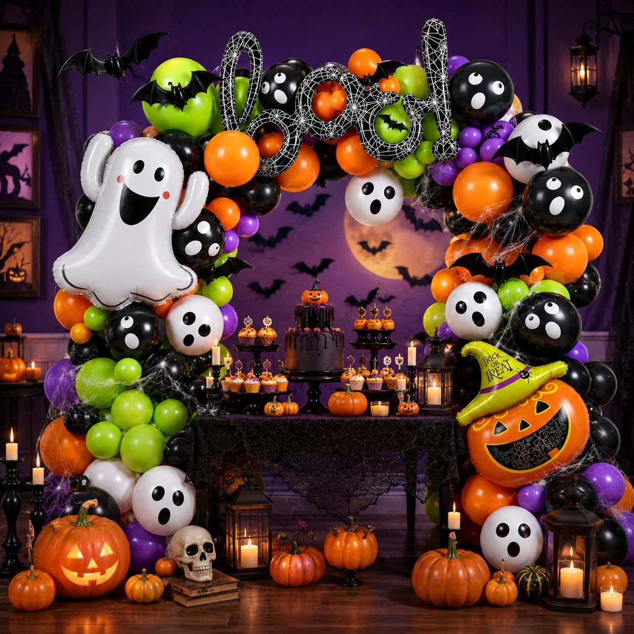 184Pcs Halloween Balloon Arch  - đánh giá và giá Balloon Arch Kit