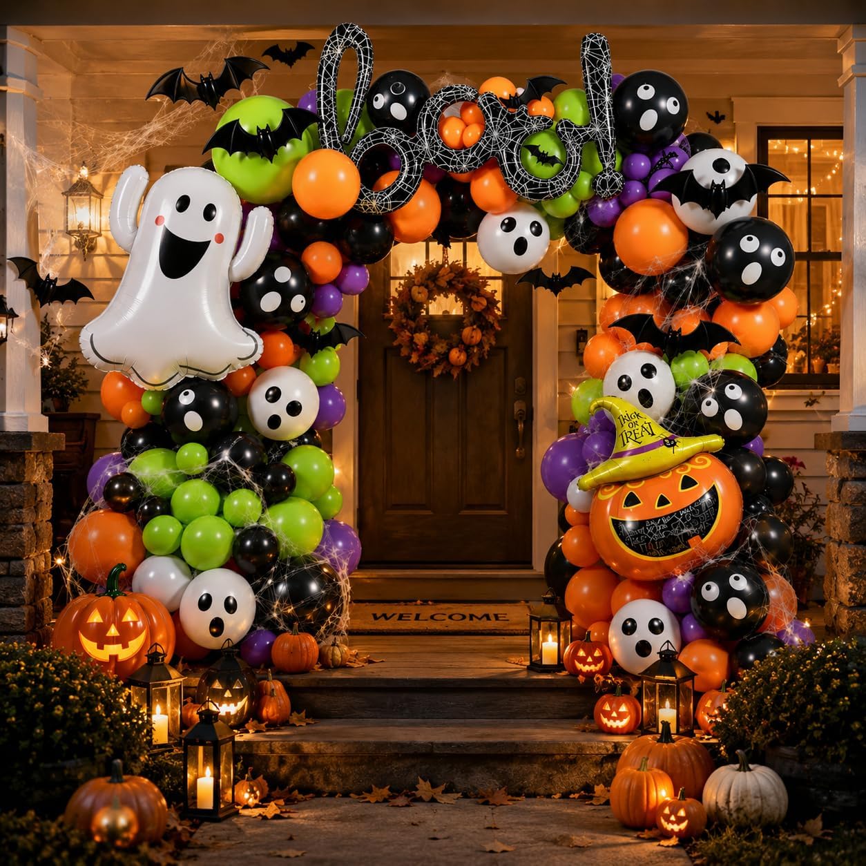 184Pcs Halloween Balloon Arch  - đánh giá và giá Balloon Arch Kit