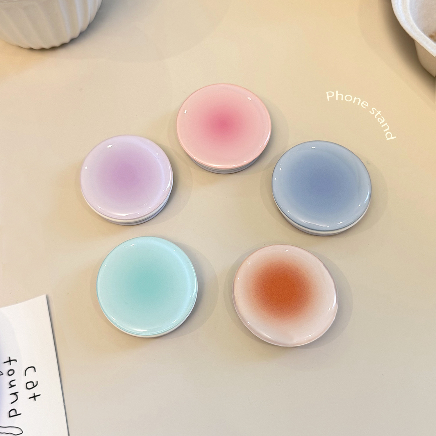 Ins Style Gradient Phone Grip  - đánh giá và giá Event Support