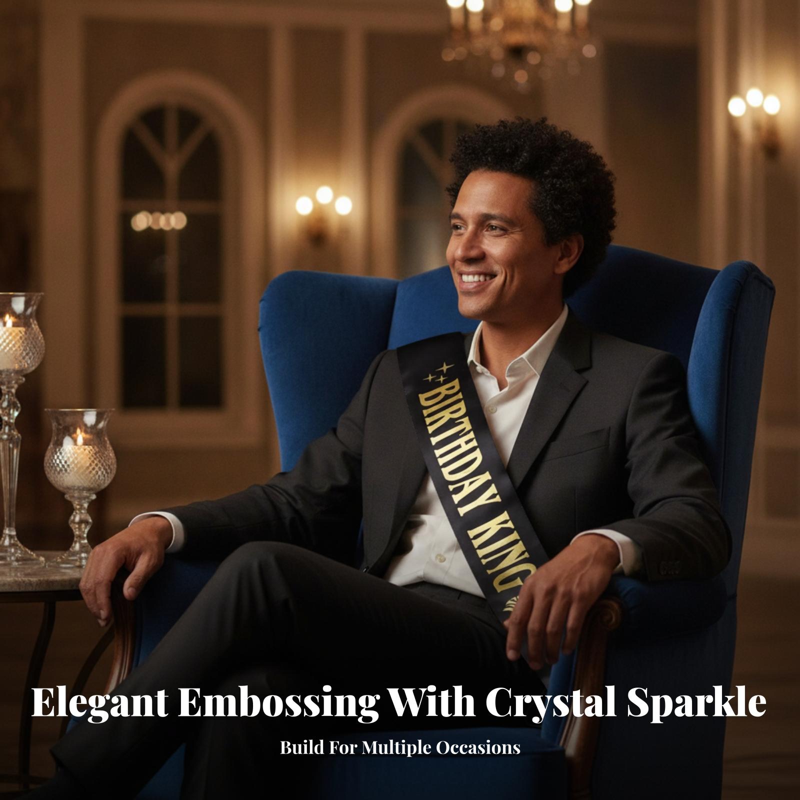 Birthday King Party Crown Glit - đánh giá và giá Birthday Sash Glitter