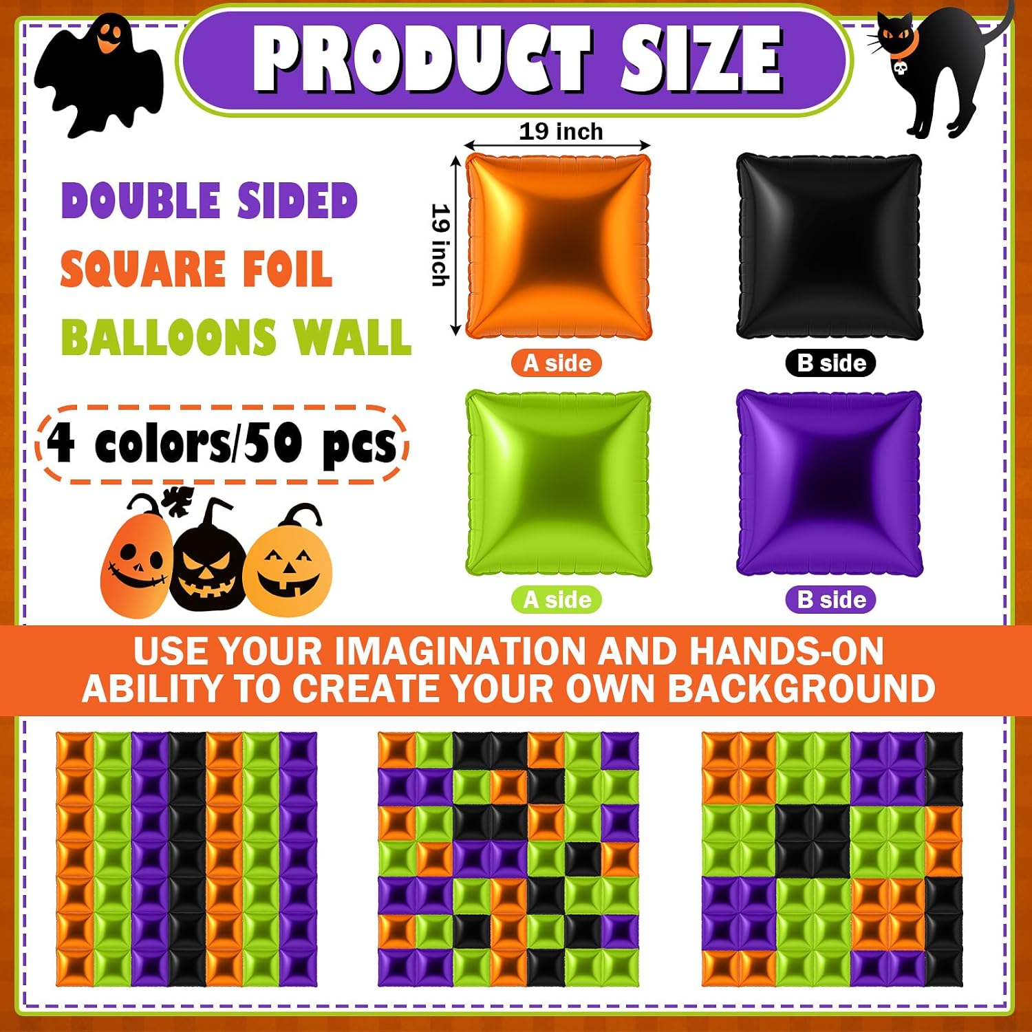 50 Pcs Halloween Balloon Arch  - đánh giá và giá Balloon Arch Kit
