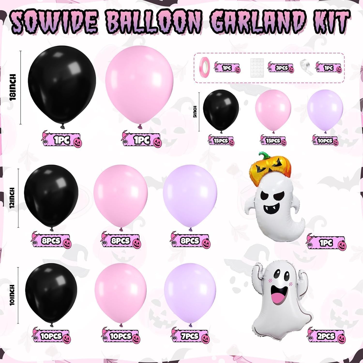 Halloween Balloon Arch Kit, Bl - đánh giá và giá Balloon Arch Kit