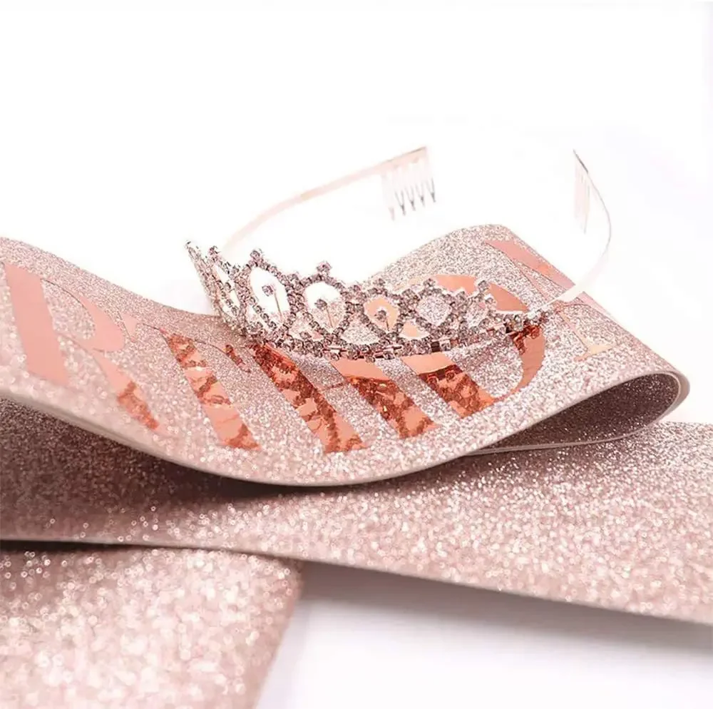 Birthday Queen Crown Girl Wome - đánh giá và giá Birthday Sash Glitter