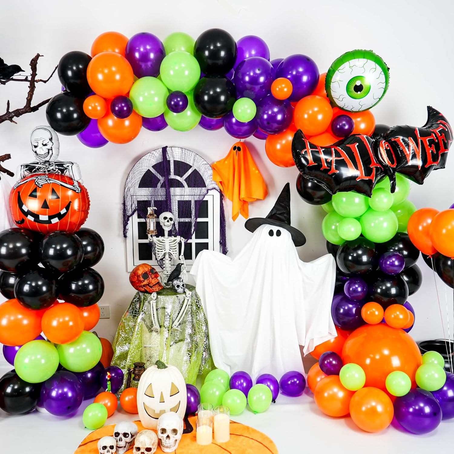 Halloween Balloons Garland Arc - đánh giá và giá Balloon Arch Kit