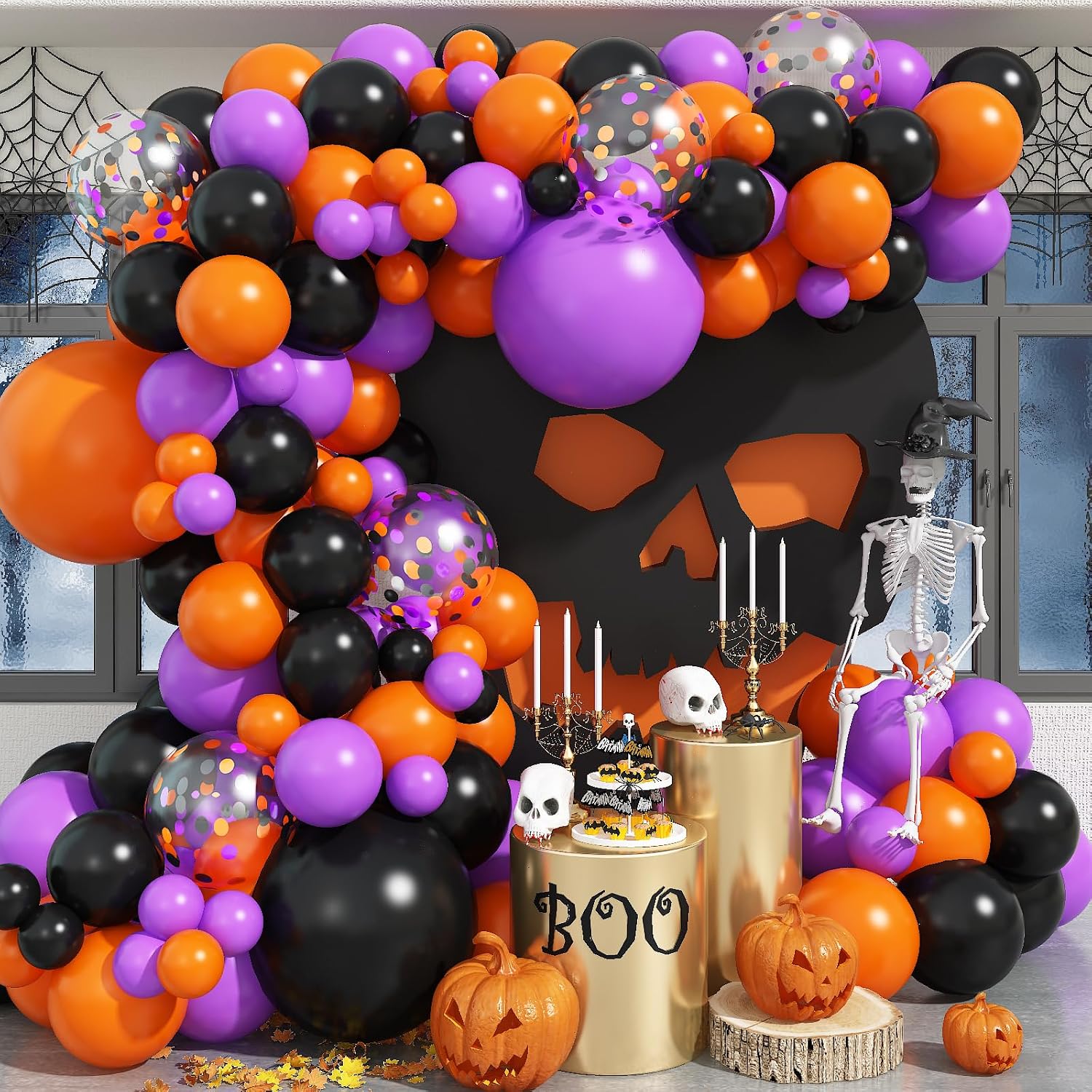 Jobkoo Halloween Balloon Arch  - đánh giá và giá Balloon Arch Kit