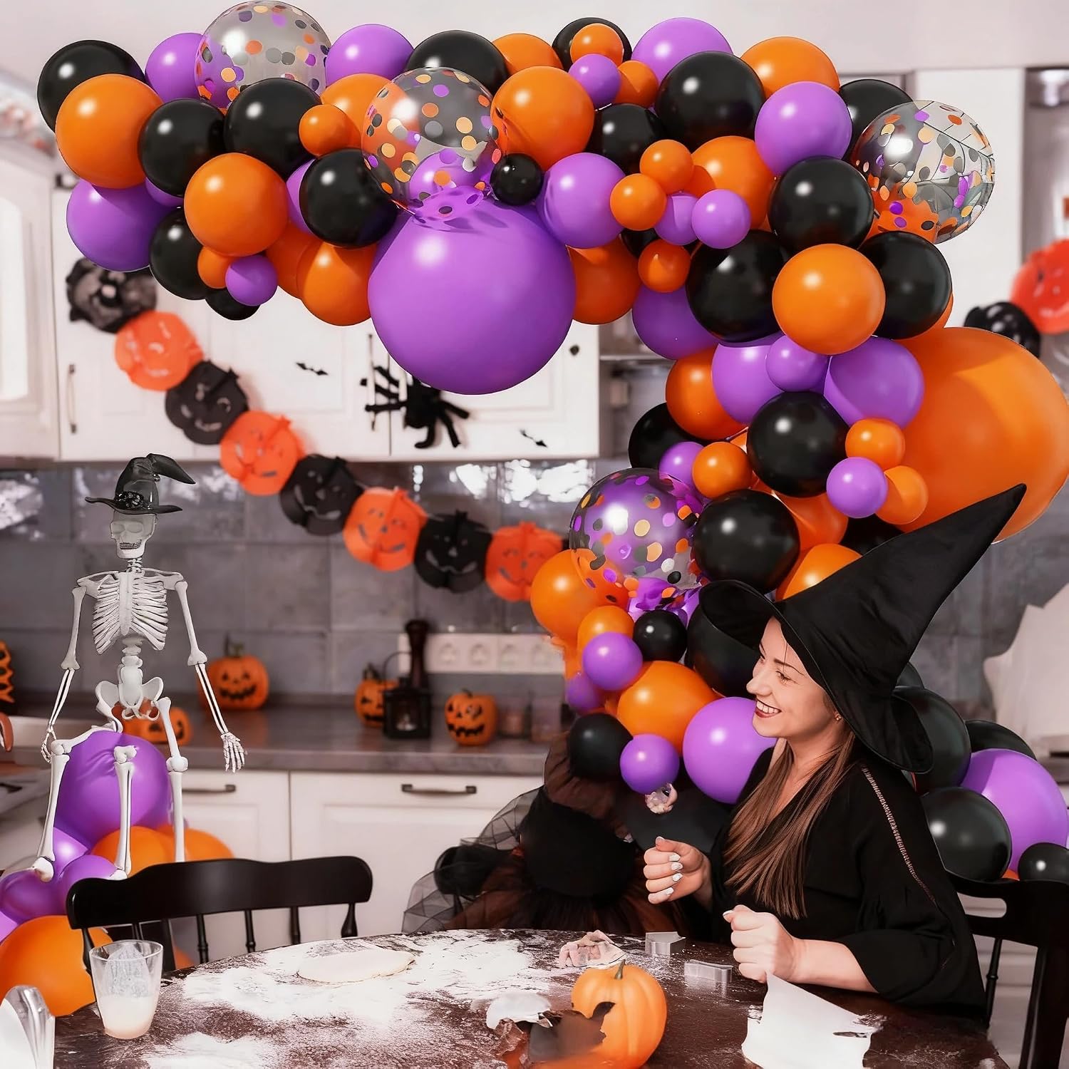 Jobkoo Halloween Balloon Arch  - đánh giá và giá Balloon Arch Kit