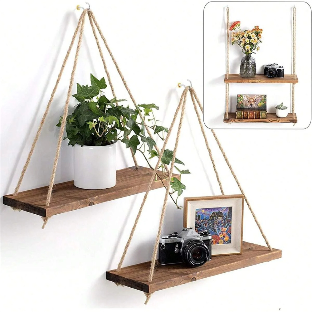 1Set Wood Hanging Shelves Swin - đánh giá và giá Flower Wall Panel