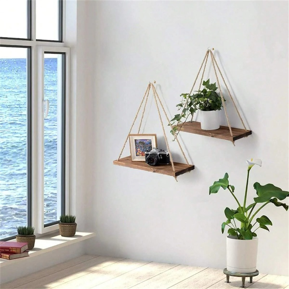1Set Wood Hanging Shelves Swin - đánh giá và giá Flower Wall Panel