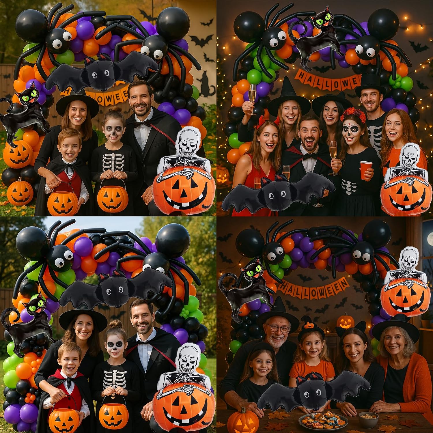 173pcs Halloween Balloon Garla - đánh giá và giá Balloon Arch Kit