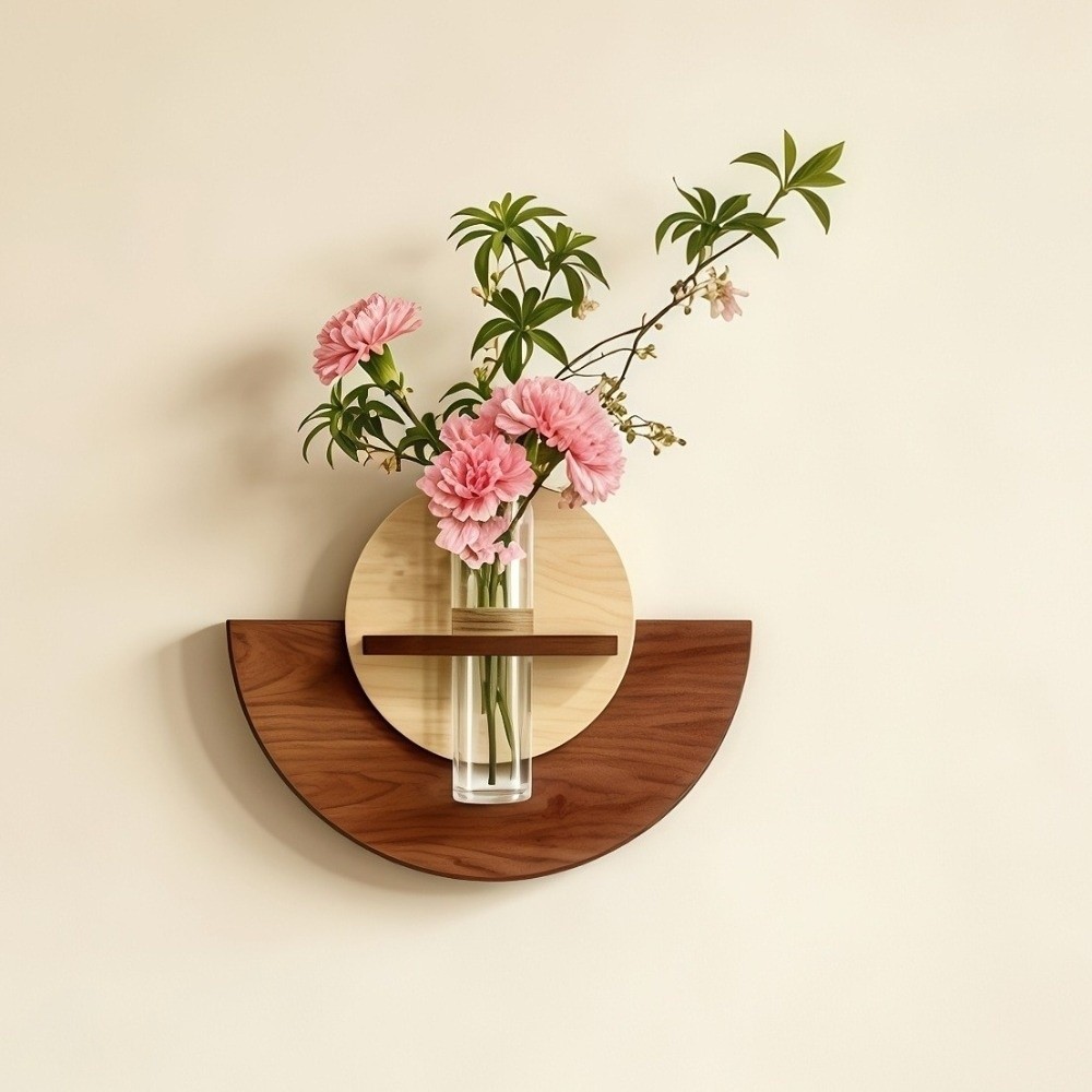 Oval Wood Wall Mount Flower Sh - đánh giá và giá Flower Wall Panel