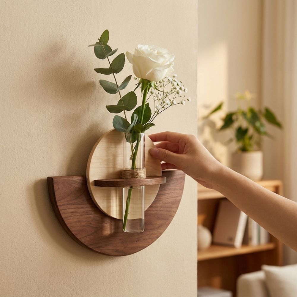 Oval Wood Wall Mount Flower Sh - đánh giá và giá Flower Wall Panel