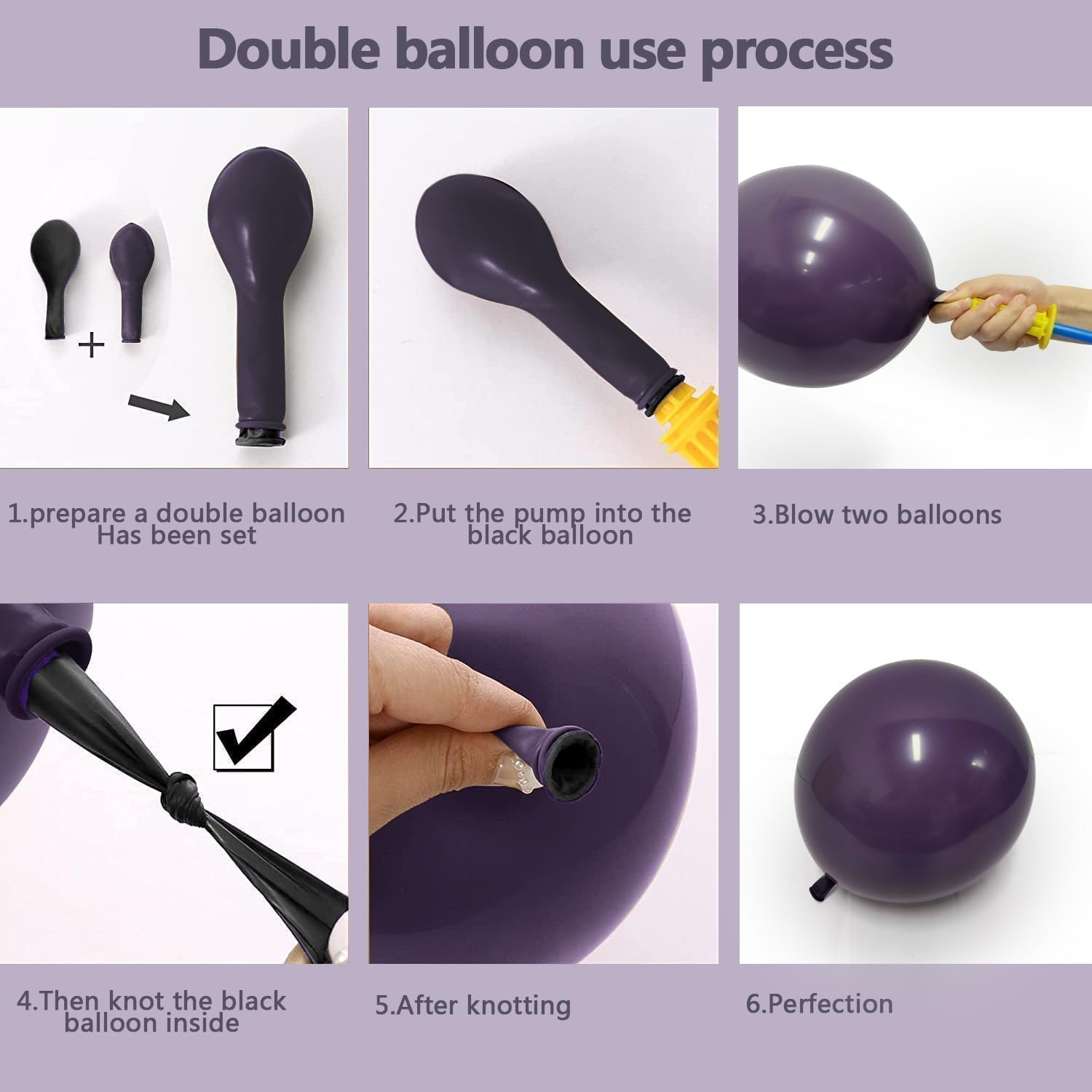 Black Purple Balloon Arch Kit  - đánh giá và giá Balloon Arch Kit