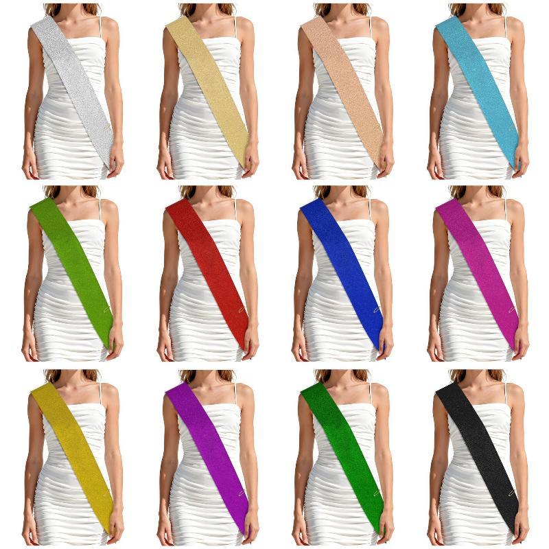 Glitter Blank Satin Sash DIY M - đánh giá và giá Birthday Sash Glitter